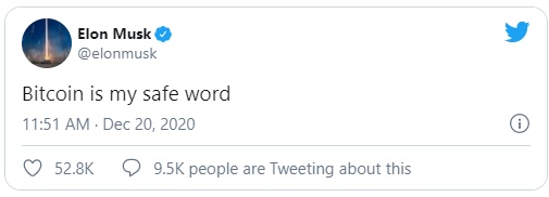 توئیت ایلان ماسک - ایلان ماسک دوباره بمب بیت کوین را در توئیتر انداخت