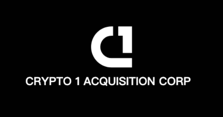 crypto 1 768x402 1 - شرکت Crypto 1 Acquisition ایالات متحده IPO خود را می بندد