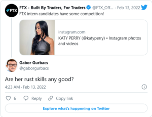 Screenshot 2022 02 13 at 13 28 28 Top Signal Katy Perry Unnerves Crypto Community 300x231 - کیتی پری جامعه رمزارزها را شوکه می کند